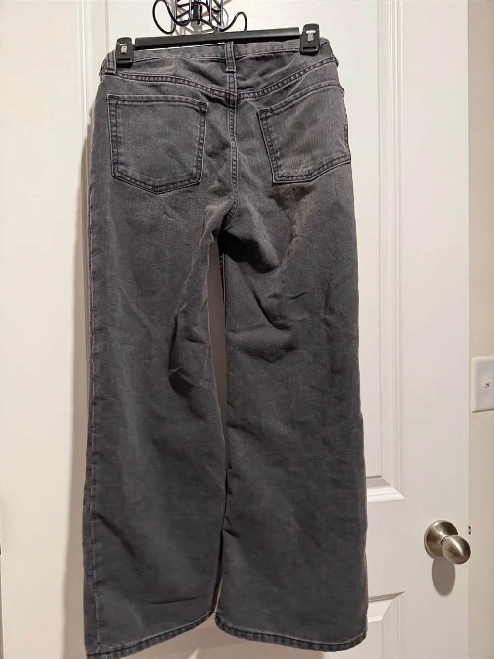 Old Navy Girls Black Faded Straight Jeans